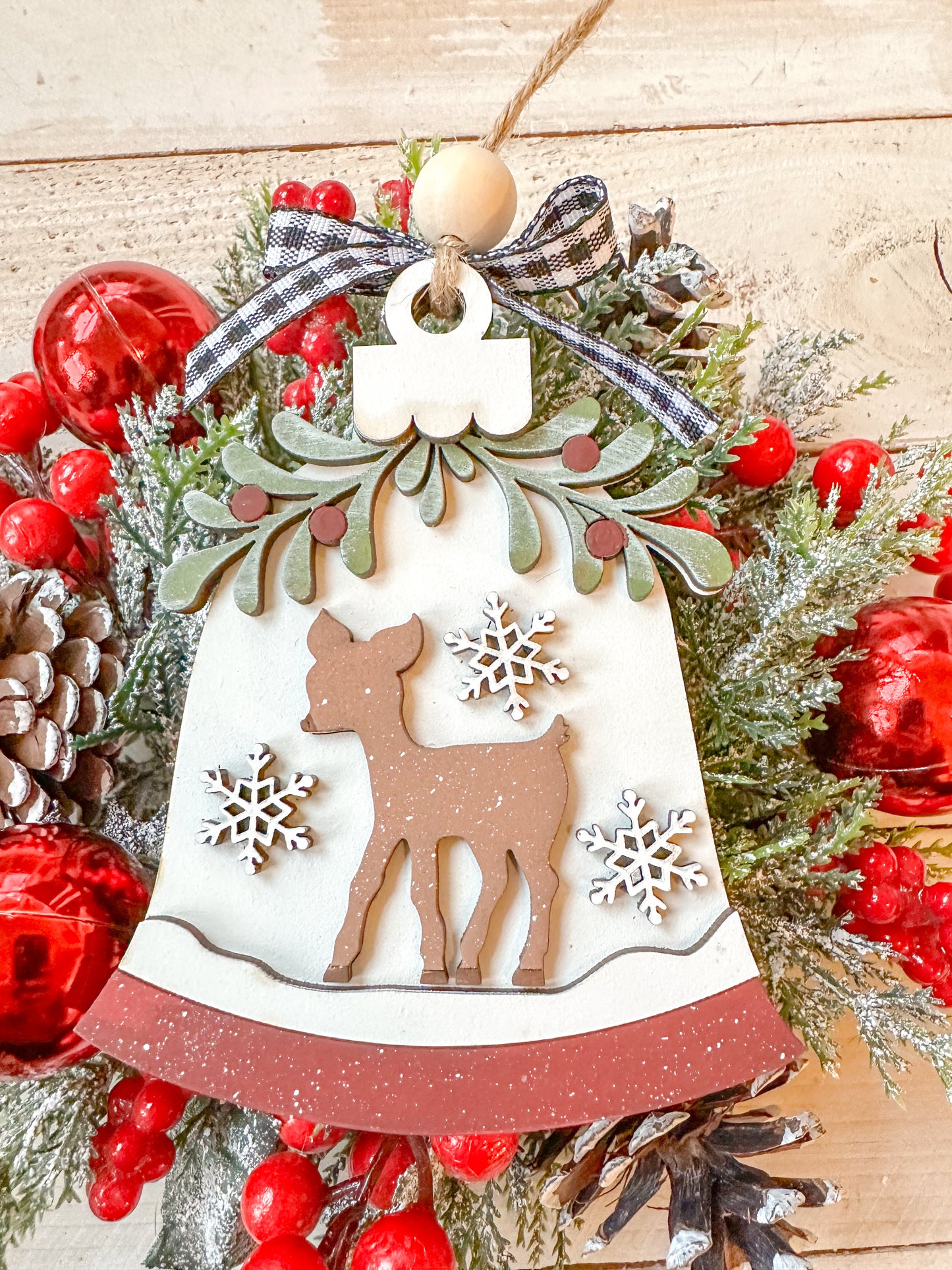 Deer Bell Christmas Ornament – Woodland