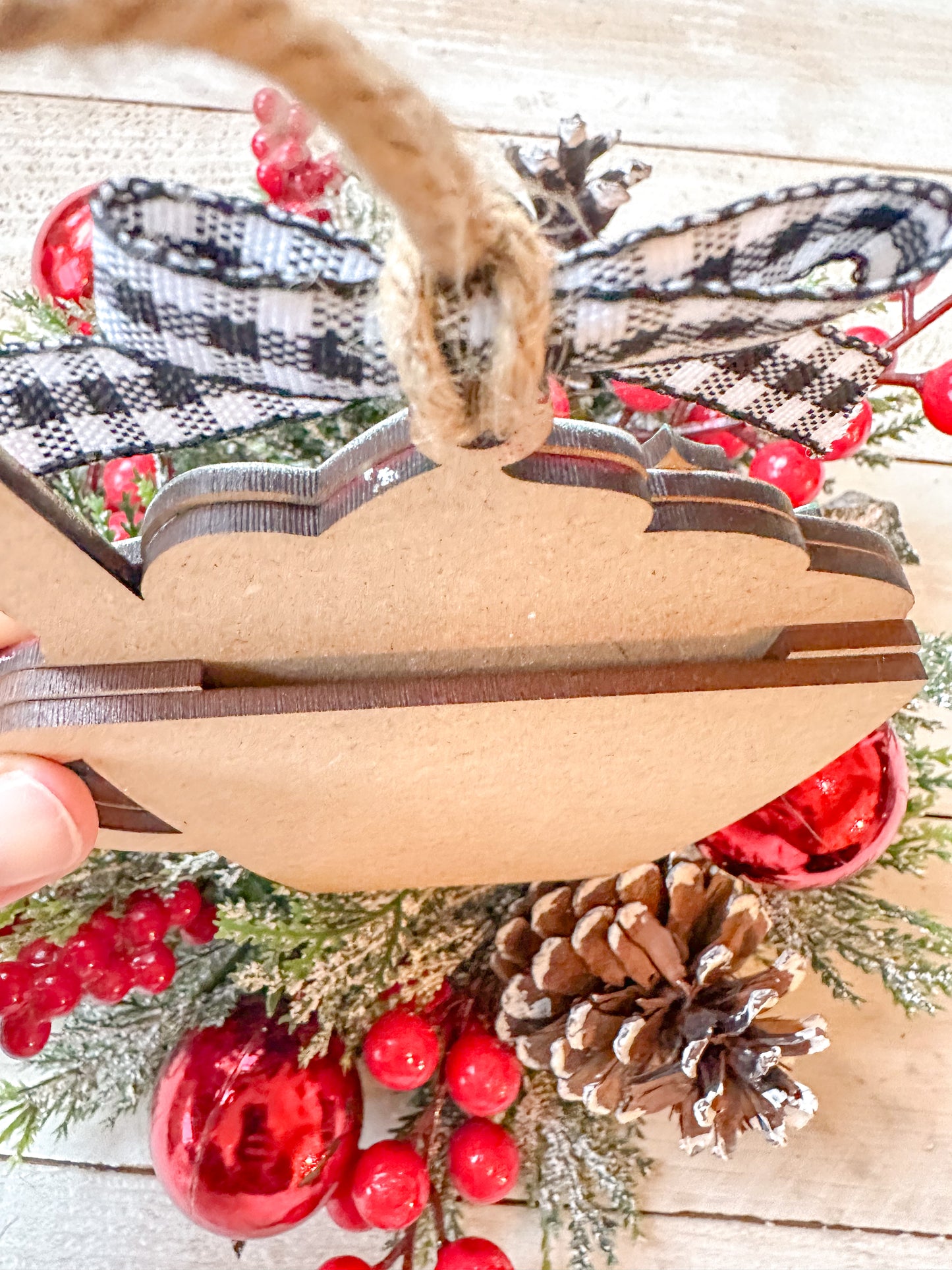 Reindeer Hot Cocoa Gift Card Holder Ornament