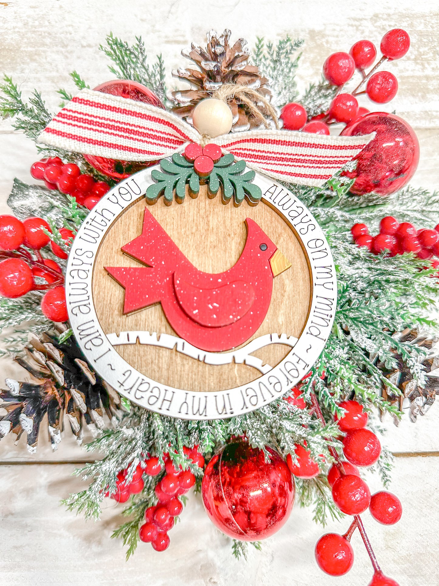 Always With You Cardinal Memorial Ornament