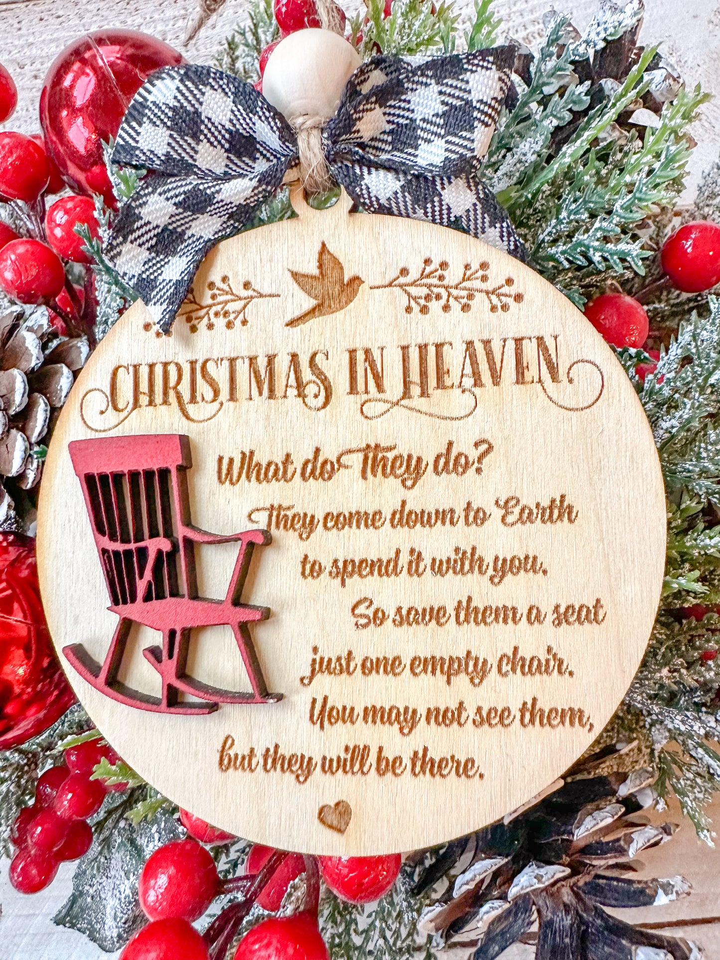 Christmas in Heaven Memorial Ornament