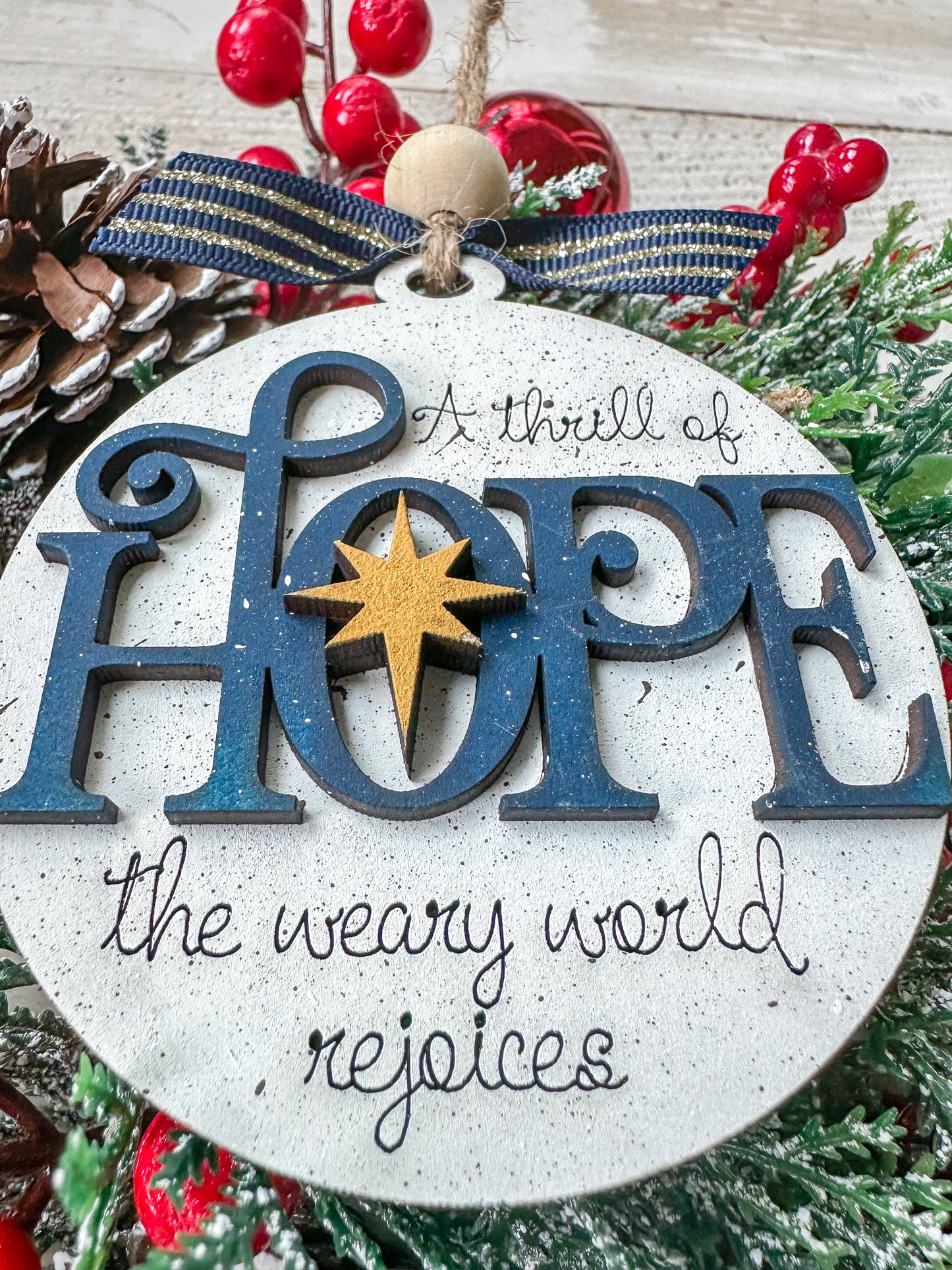 A Thrill of Hope Christmas Ornament