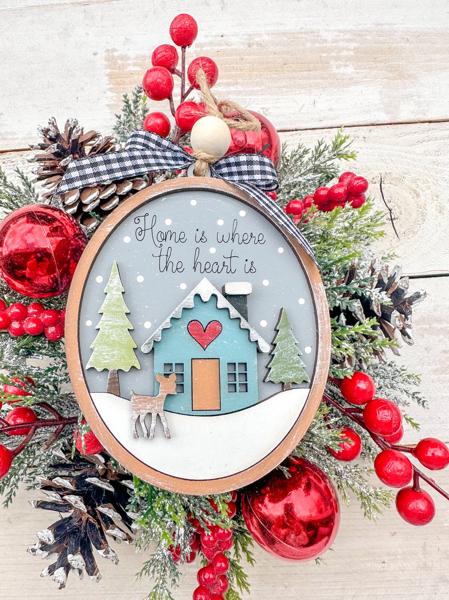 Home is where the heart is ornament