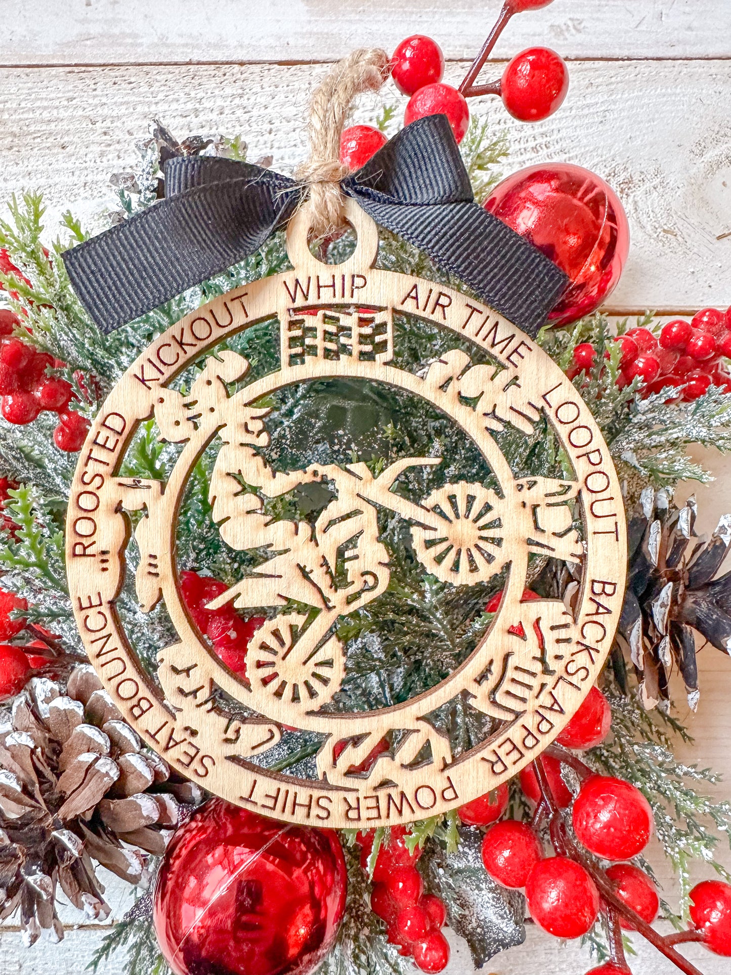 Motocross Action Ornament