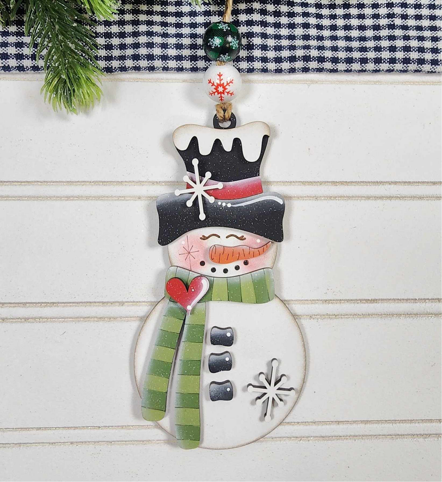 Snowman Winter Christmas Ornament