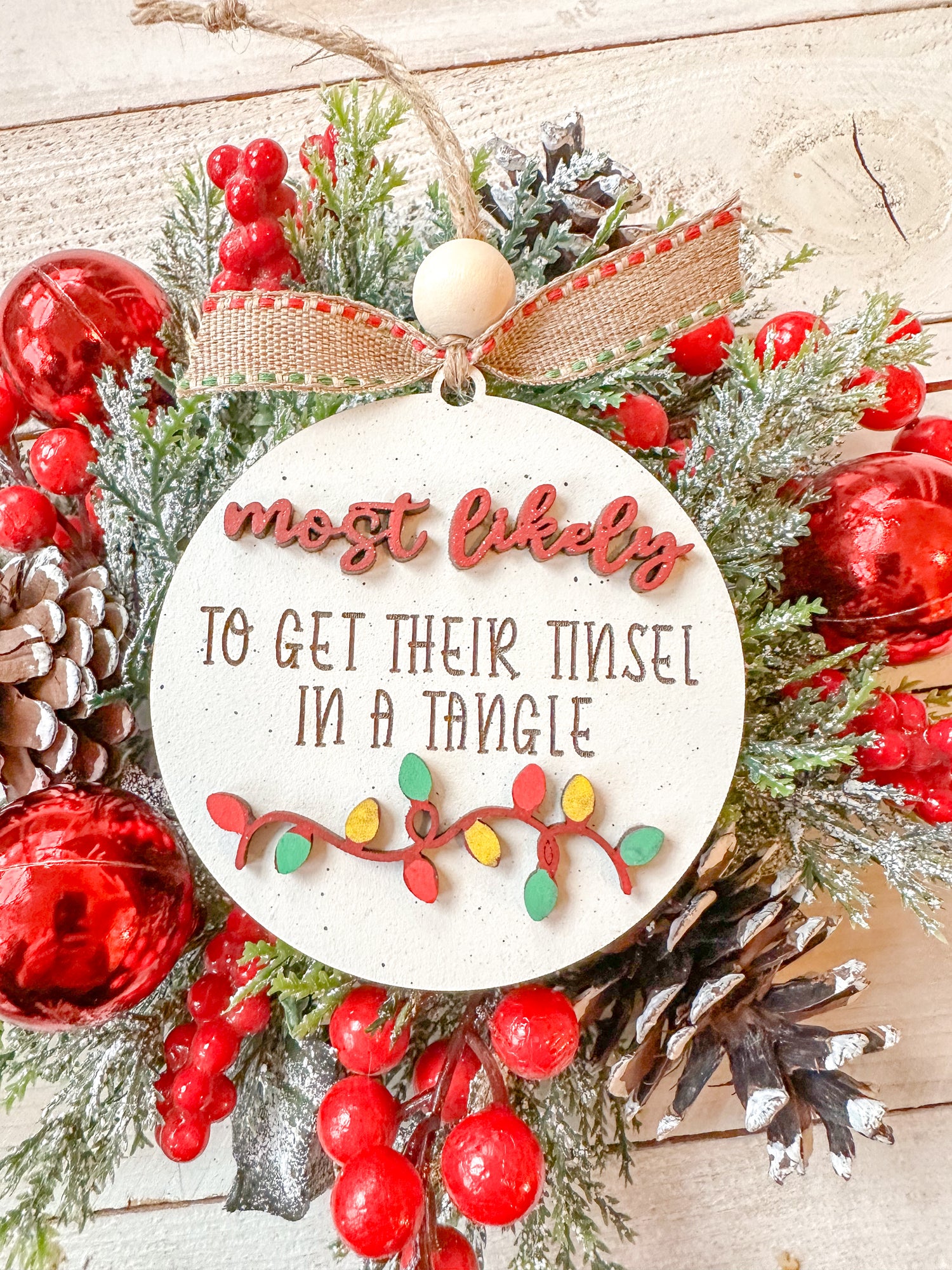 To get their tinsel and a tangle