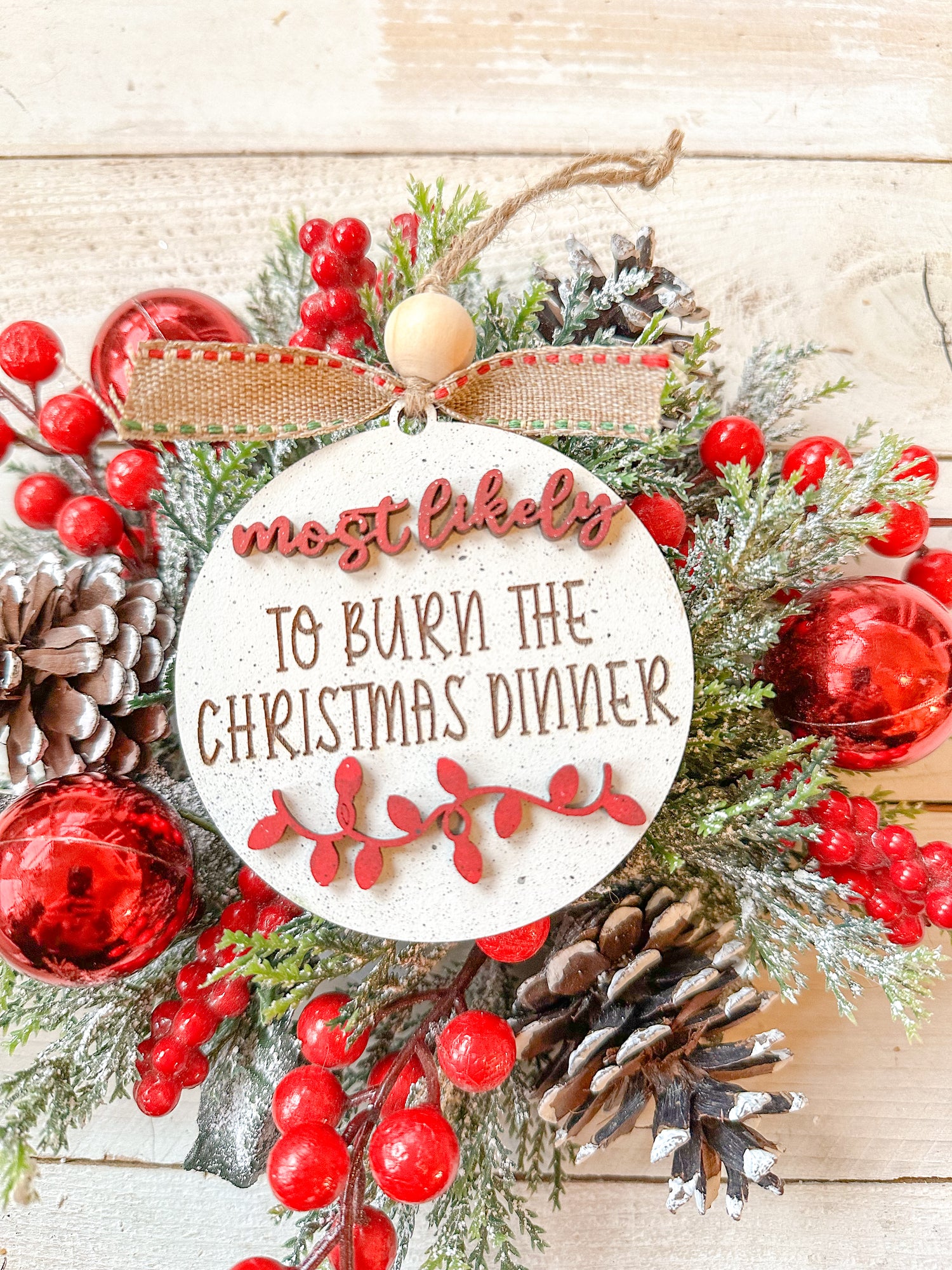 To burn the Christmas dinner