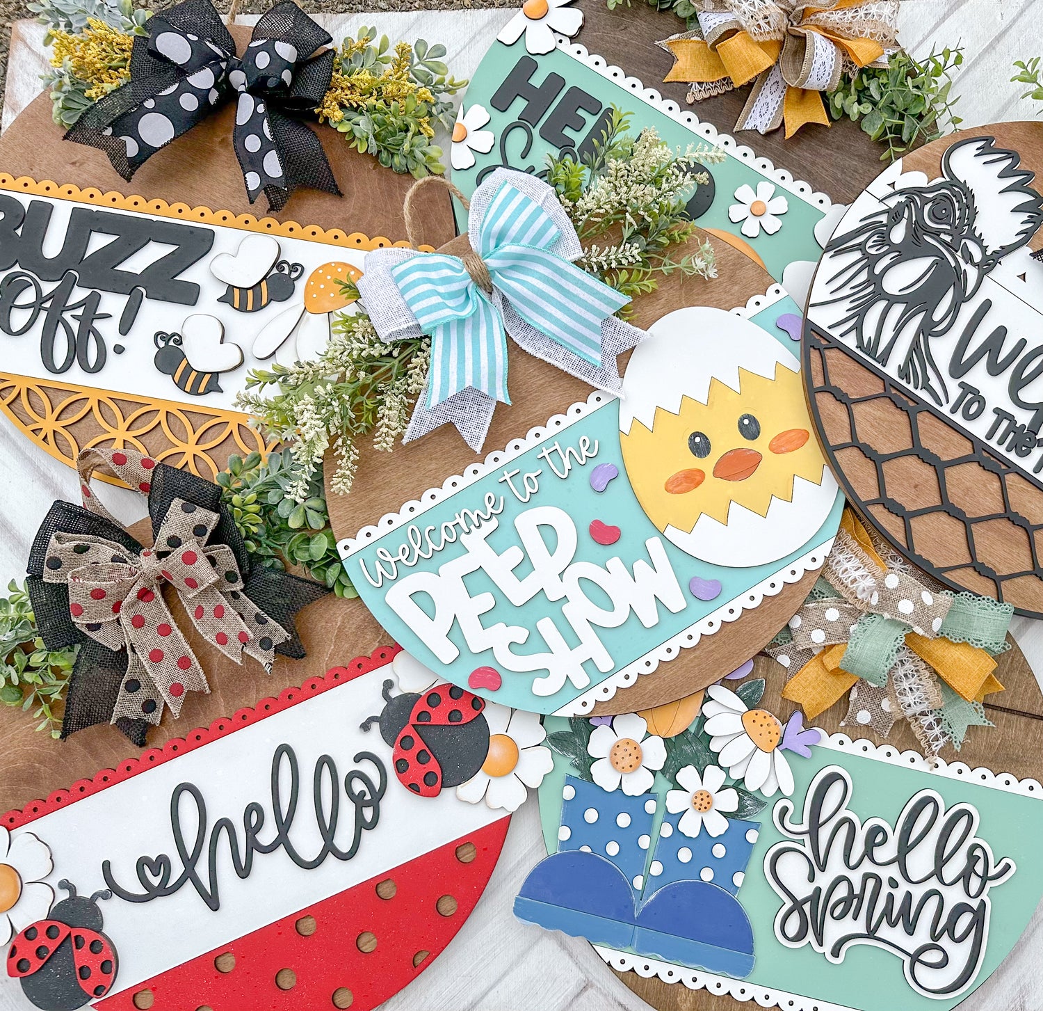 Spring & Easter Wood Door Rounds