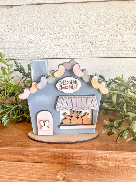 Handmade Easter Standing Houses – Unique Spring Home Decor