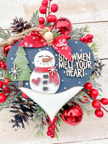 snowmen melt your heart ornament
