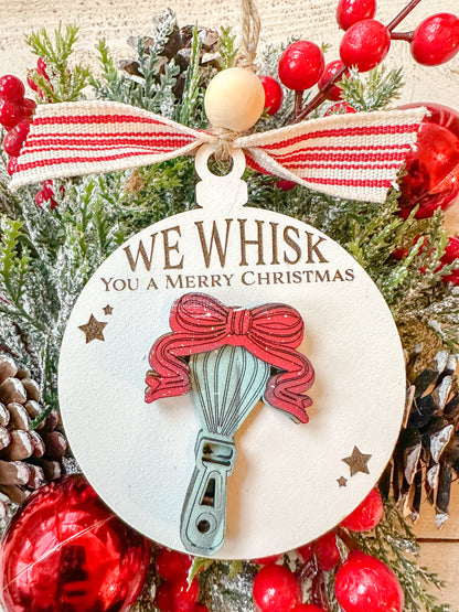 We whisk you a merry Christmas ornament
