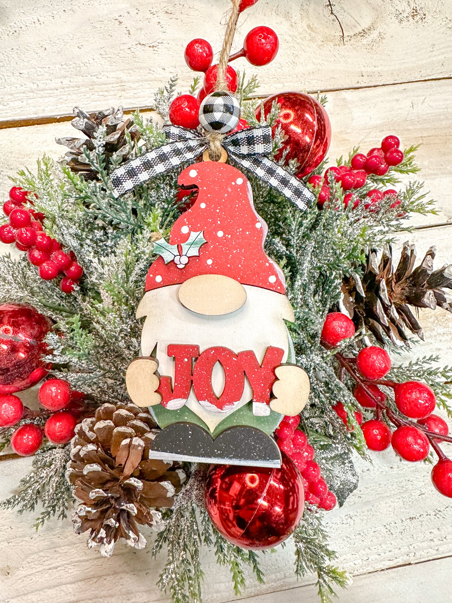 Joy Gnome Christmas Ornament