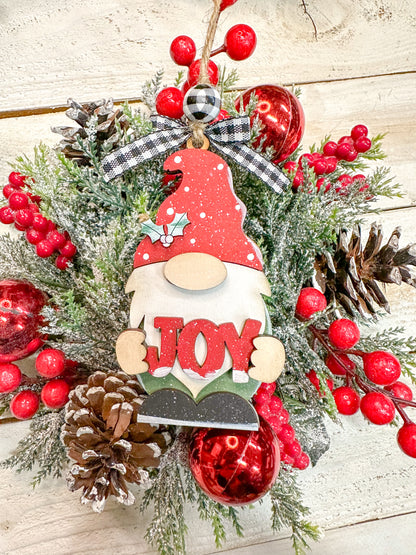 Joy Gnome Christmas Ornament