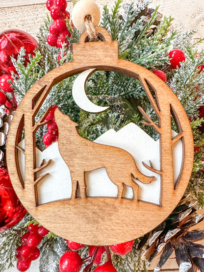 Wolf ornament