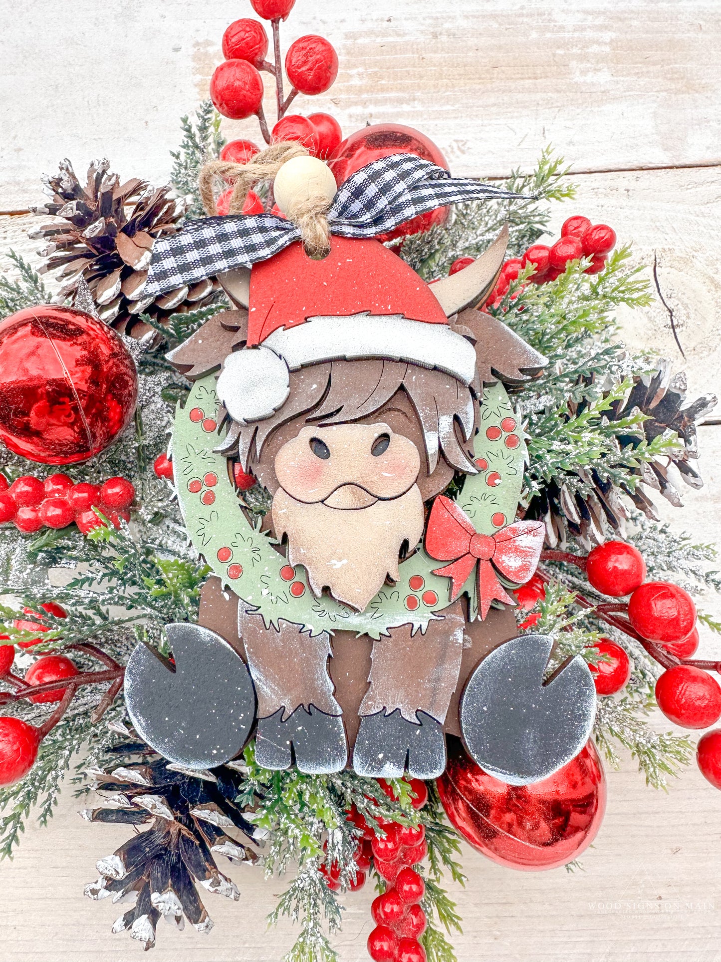 Highland cow ornament