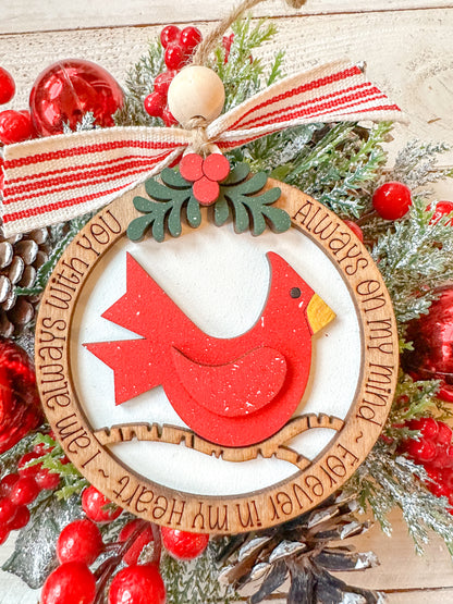 Always With You Cardinal Memorial Ornament