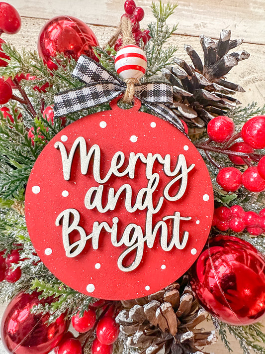 Merry and Bright Ornament