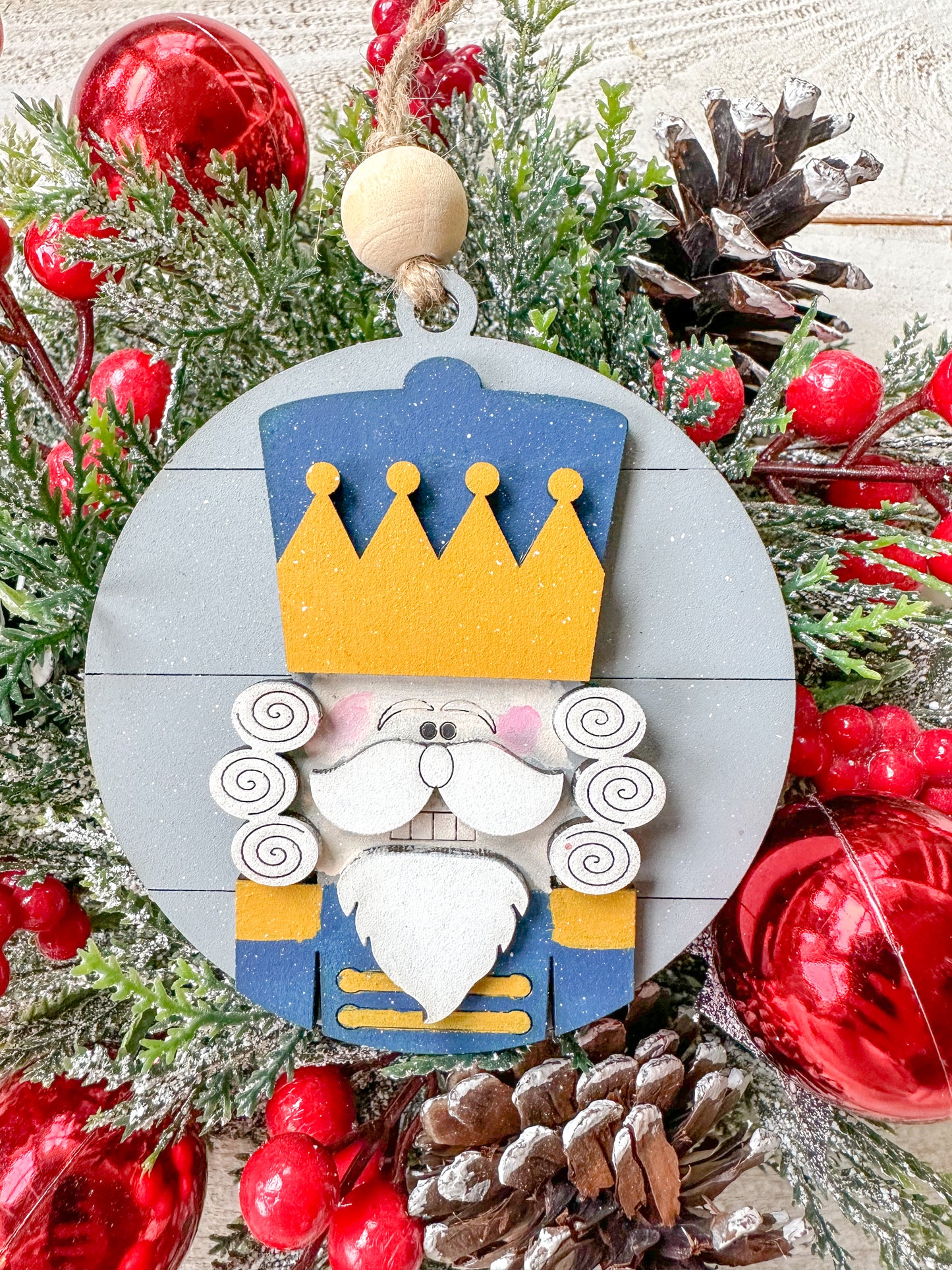 Nutcracker Christmas Ornament – Festive Wooden Holiday Decor