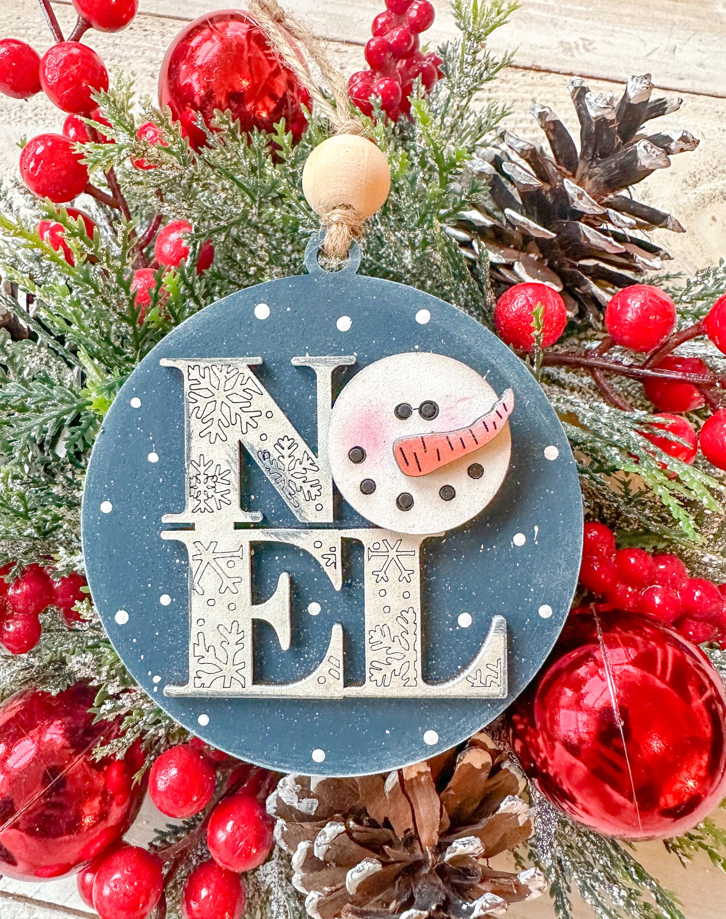 Noel / Snowman Snowman Ornament