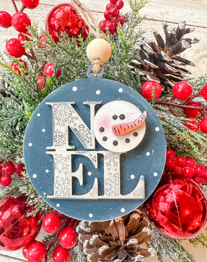 Noel / Snowman Snowman Ornament