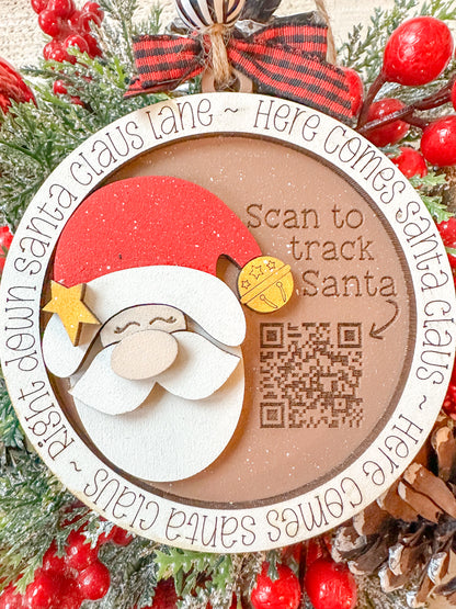 Santa tracker ornament