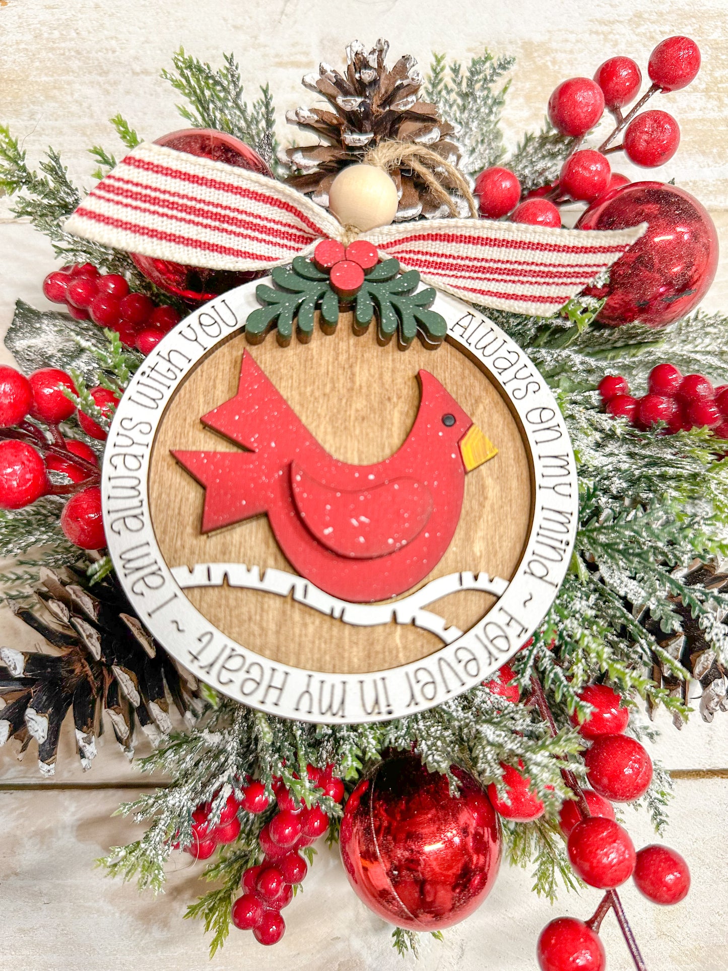 Always With You Cardinal Memorial Ornament