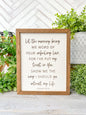 Morning Blessings Psalm Laser Engraved Scripture Sign