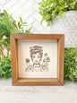 Retro Chic Voodoo Lady Laser Engraved Wood Sign