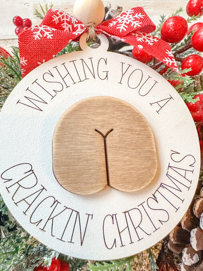 Wishing you a cracking Christmas Funny Christmas Ornament