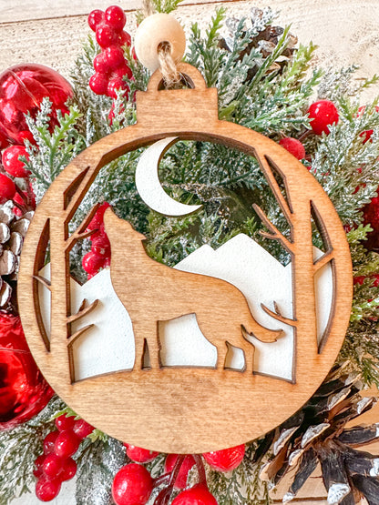 Wolf ornament