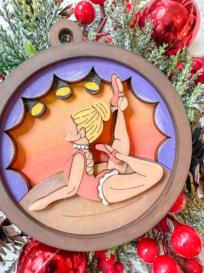 Ballet Dancer Ornament – Handcrafted Wood Ballerina / Dancer Keepsake for Dancers, Ballet Recital Gift, Personalized Christmas Ornament