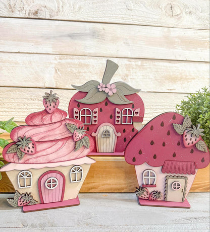 Strawberry standing houses