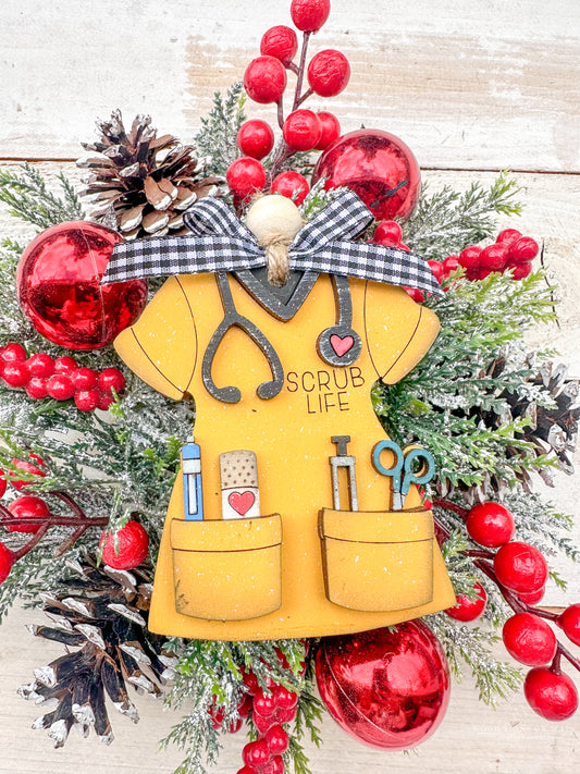 scrub life NURSE ornament