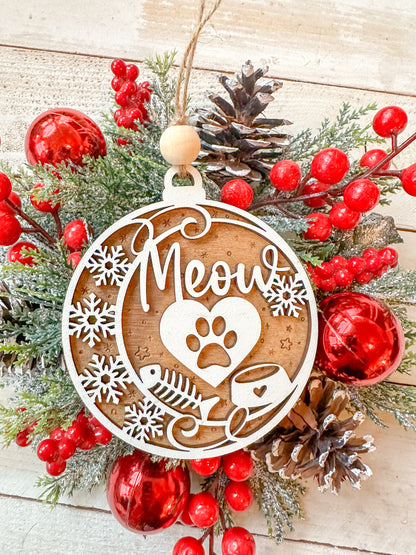 Meow Cat Ornament
