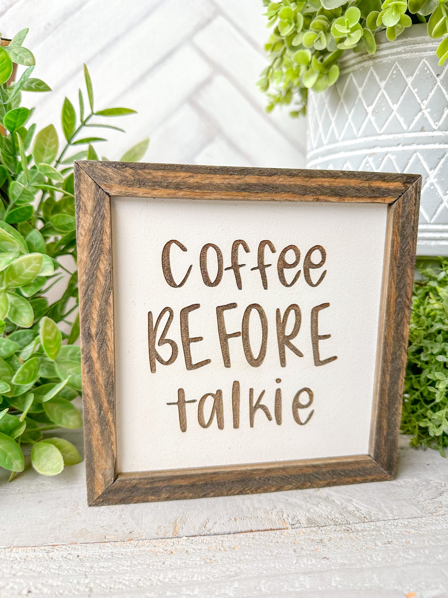 Coffee before talkie