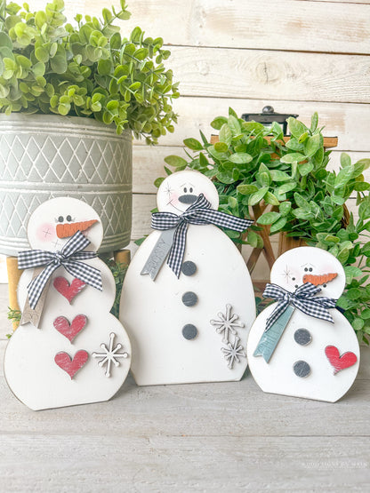 3 piece snowman set