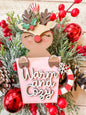Reindeer, warm and cozy cup ornament