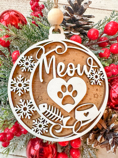 Meow Cat Ornament