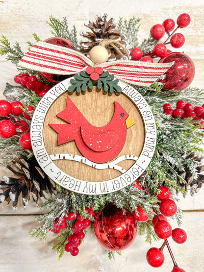 Always With You Cardinal Memorial Ornament