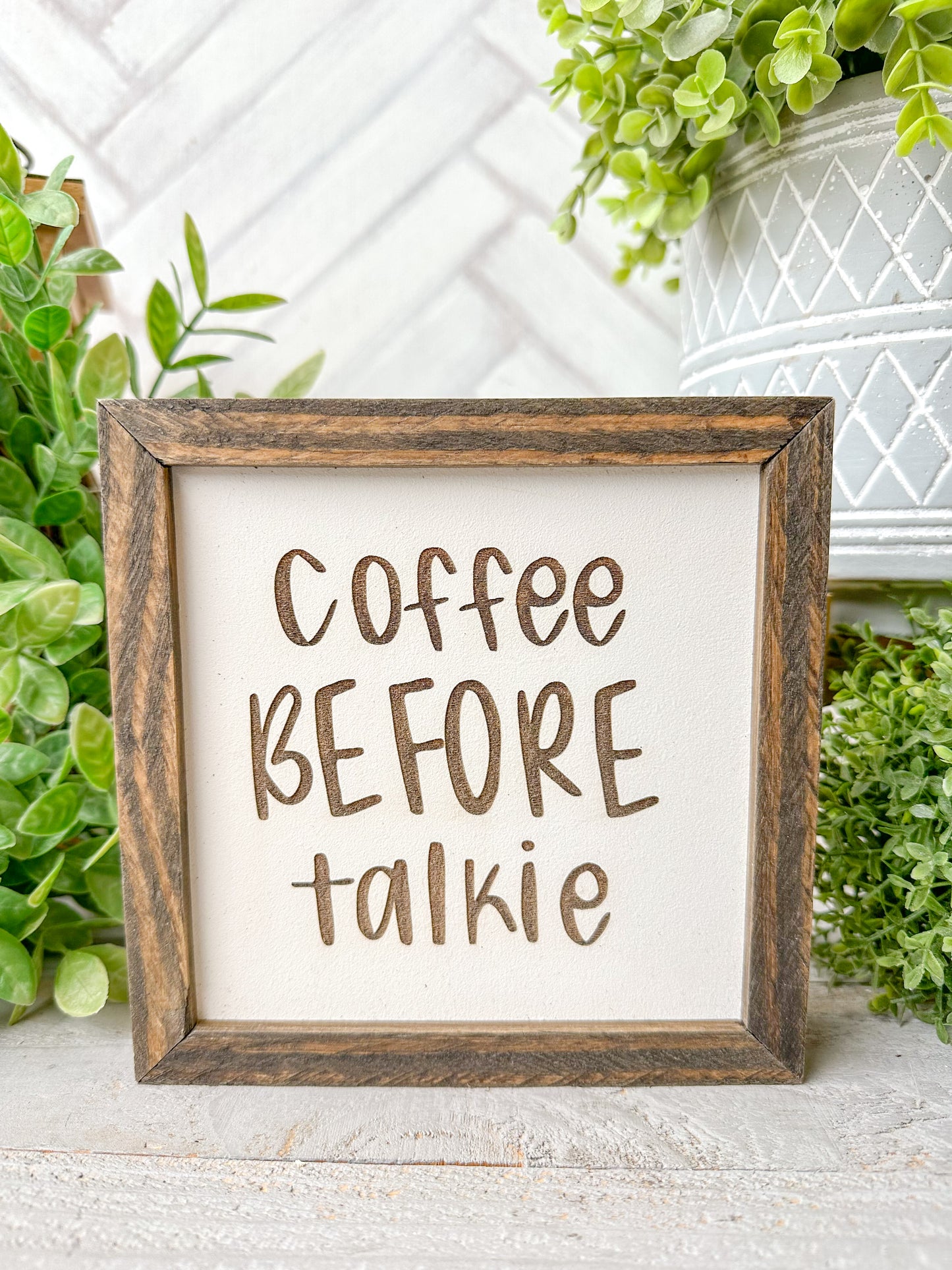 Coffee before talkie