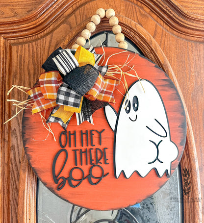Oh Hey There Boo – Halloween Ghost Door Hanger