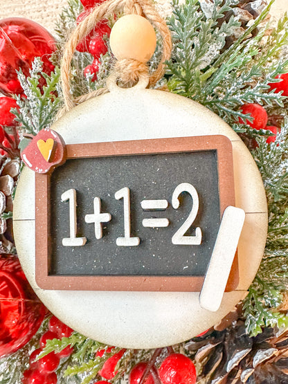 Chalkboard Teacher Ornament
