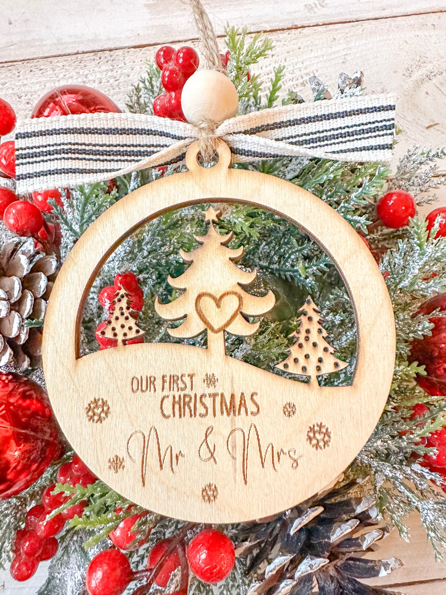 Our first Christmas as Mr. & Mrs. Christmas ornament