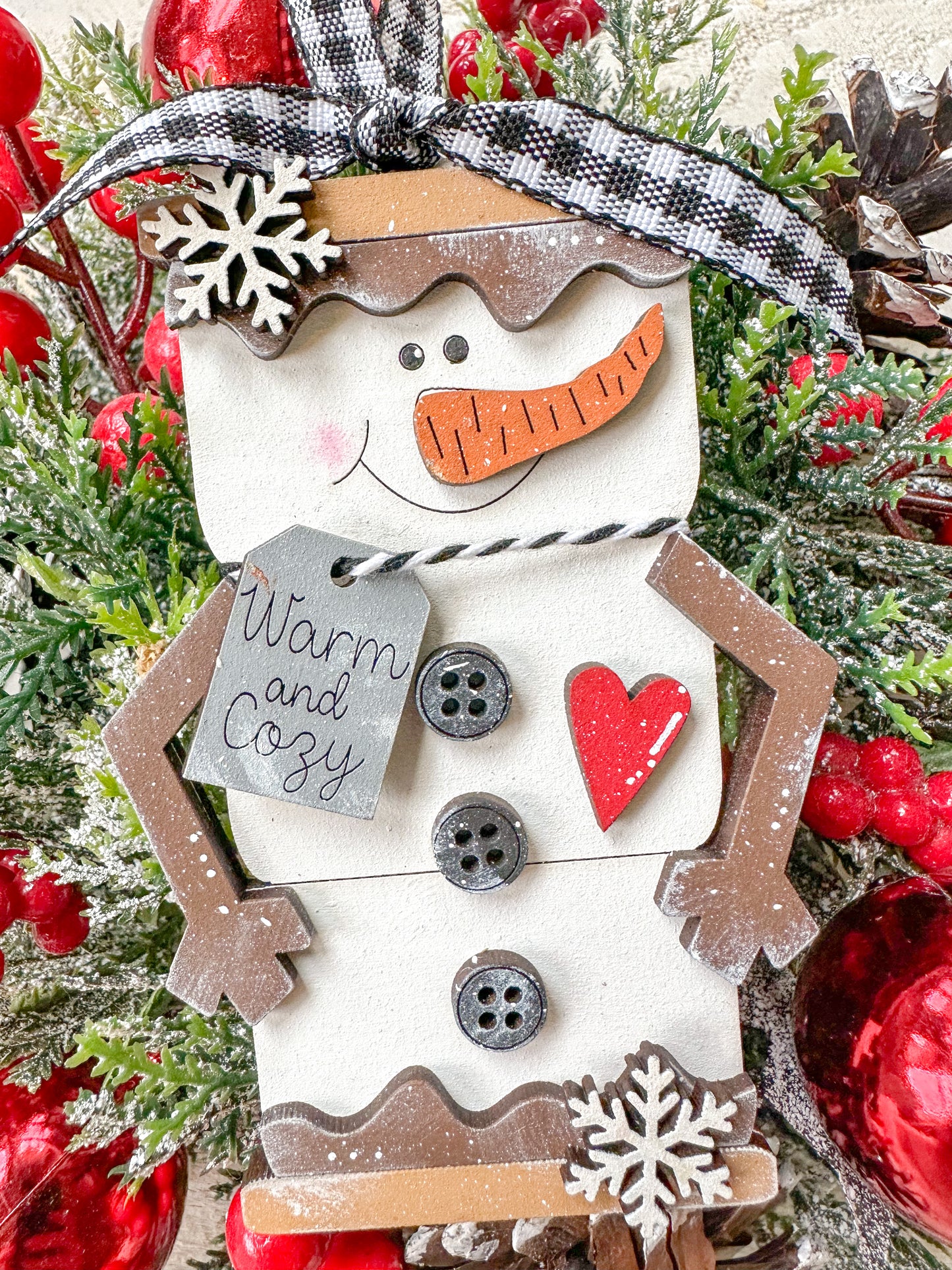 S’more snowman Christmas ornament