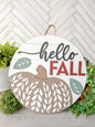 Hello Fall Porch Door Hanger