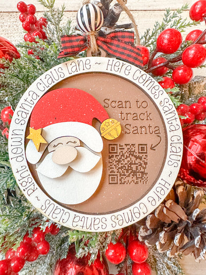 Santa tracker ornament