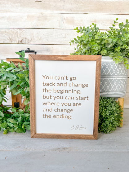 You can’t go back - C.S Lewis