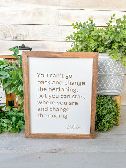 You can’t go back - C.S Lewis