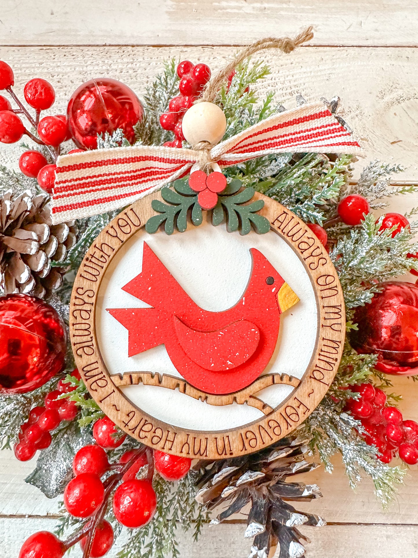 Always With You Cardinal Memorial Ornament