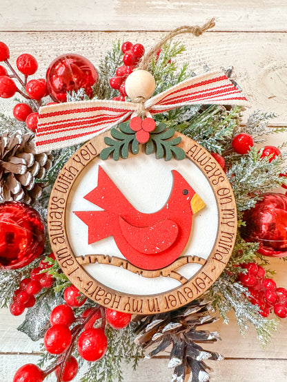 Always With You Cardinal Memorial Ornament