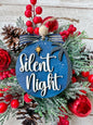 Silent Night Christmas Ornament – Handmade Religious Holiday Decor